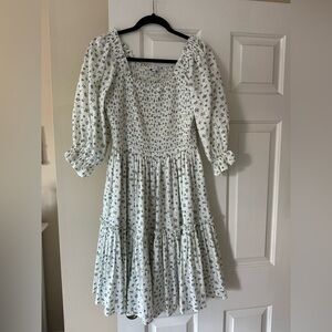 Ivy City Madeline Short Floral Smocked Dress. Worn once.